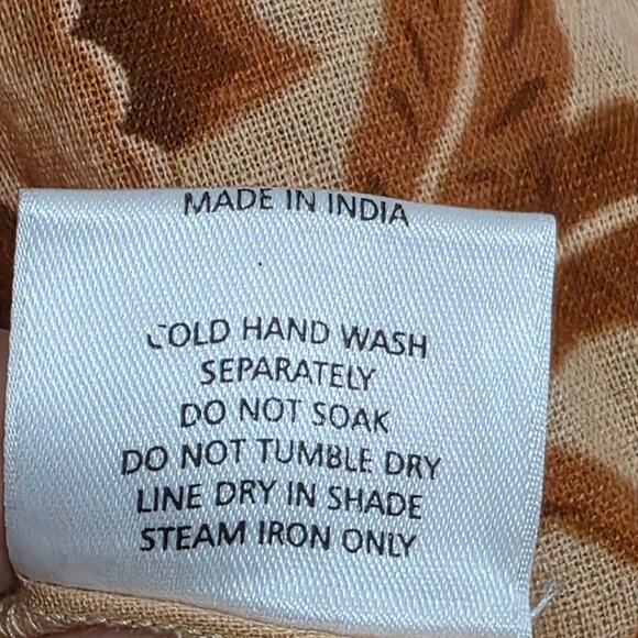 Mason's Daughter Emma Floral Linen Blend Maxi Skirt Golden Meadow Size Small - Picture 9 of 16